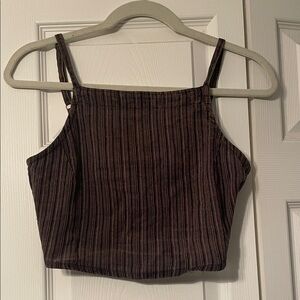 Tree of Life Purple Striped Women's Top